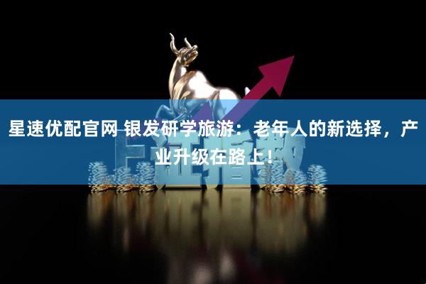星速优配官网 银发研学旅游：老年人的新选择，产业升级在路上！
